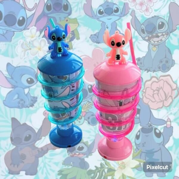 808012 - VASO ESPIRAL X STITCH Y ANGELA ¨ROTATE STRAW¨ (1 PZA) - Imagen 3