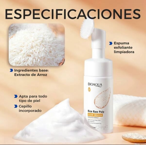 BQY51803 - ESPUMA LIMPIADORA DE ARROZ X BIOAQUA (1 PZA) - Imagen 4