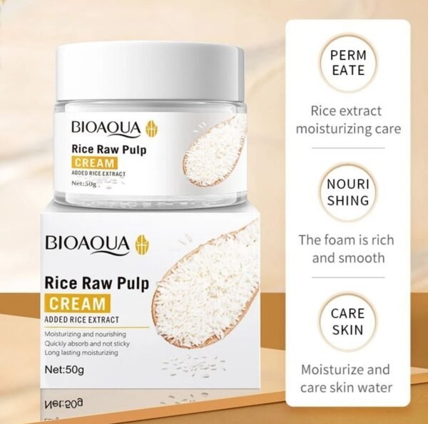BQY56303 - CREMA DE ARROZ PARA ROSTRO X BIOAQUA (1 PZA) - Imagen 2