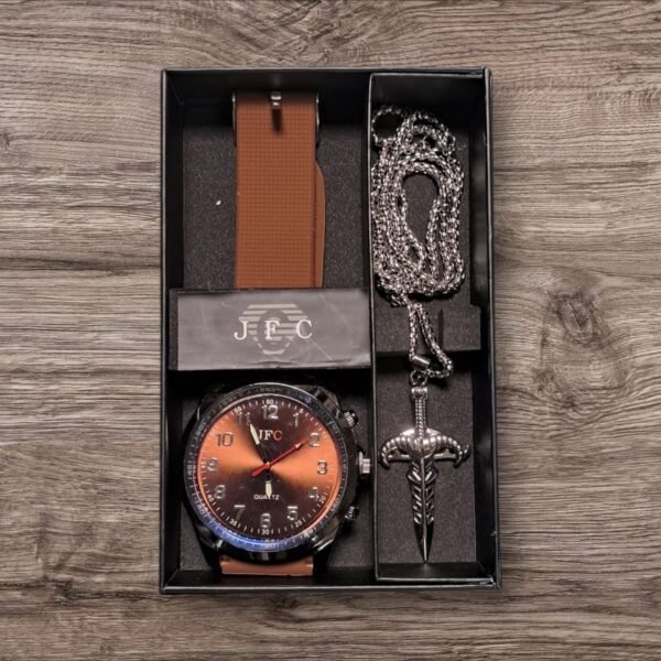 251-37 - RELOJ CON COLLAR PARA CABALLERO X JFC CON CAJA (1 PZA) - Imagen 5