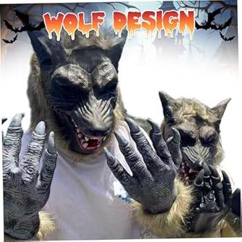 LU32021 - PAR DE GUANTES DE LOBO x HALLOWEEN" (1 PAR)