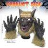 LU32021 - PAR DE GUANTES DE LOBO x HALLOWEEN" (1 PAR)