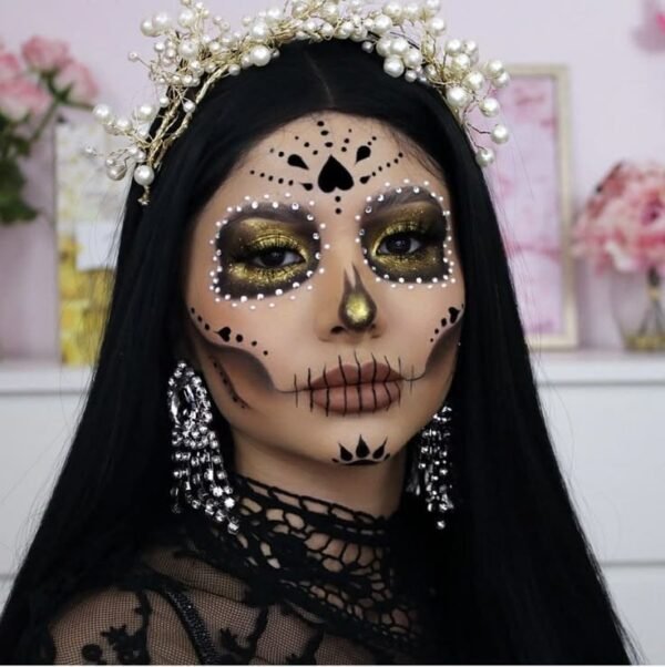 25K19 - DECORACIÓN FACIAL CON GEMAS . (10 PIEZAS) - Imagen 3