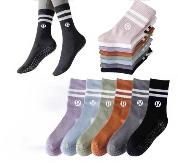LU1791- CALCETA ANTIDERRAPANTE "LULULEMON" Y " ALO". (10 PIEZAS) - Imagen 4