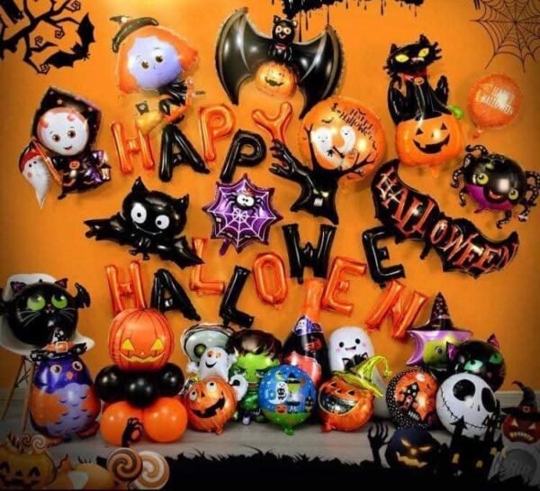 6293 - GLOBOS HALLOWEEN METALICOS. (1 DOCENA)
