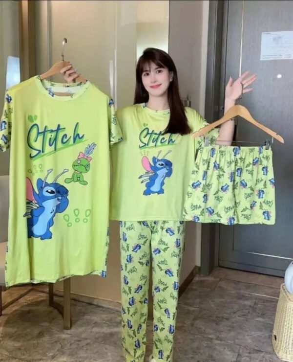 1819- SET DE 6 PIJAMAS DE 4 PIEZAS PERSONAJES. (1 SET) - Imagen 2