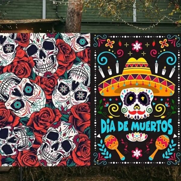 EST11 - ESTANDARTE CON DISEÑO DE HALLOWEEN POR TERCIA (3 PIEZAS) - Imagen 12