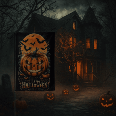 EST11 - ESTANDARTE CON DISEÑO DE HALLOWEEN POR TERCIA (3 PIEZAS)