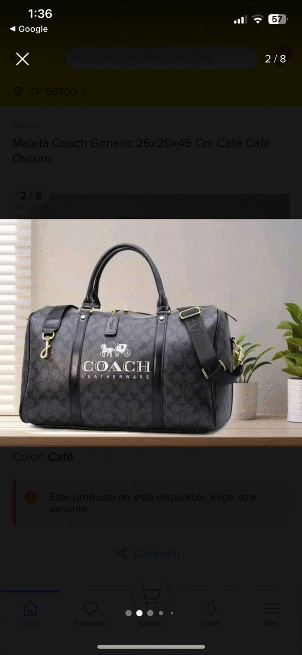 D891 - MALETA "COACH" PREMIUM  - (1 PZA) - Imagen 5
