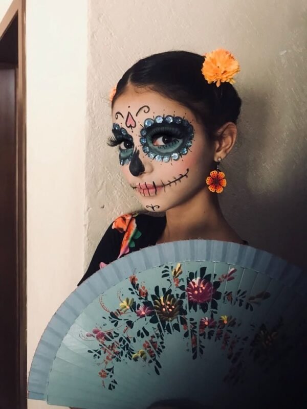 WS397 - SET DISFRAZ CATRINA CON DECORACIÓN FACIAL. (1 SET)) - Imagen 4