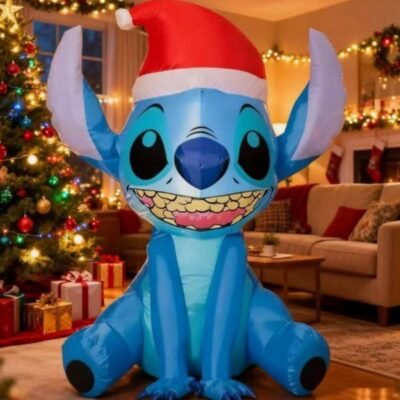 LU1867- INFLABLE "STITCH" NAVIDAD 1.50 X 1.10 MTS. (1 PZS)