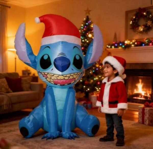 LU1867- INFLABLE "STITCH" NAVIDAD 1.50 X 1.10 MTS. (1 PZS) - Imagen 2