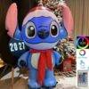 LU1955- INFLABLE STITCH CON CONTROL REMOTO 1.20 MTS. (1 PZA)