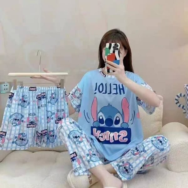 ZZ2090- PIJAMA "STITCH" JUEGO DE 3 PIEZAS. (1 JUEGO) - Imagen 2