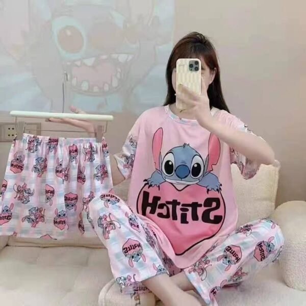 ZZ2090- PIJAMA "STITCH" JUEGO DE 3 PIEZAS. (1 JUEGO) - Imagen 6