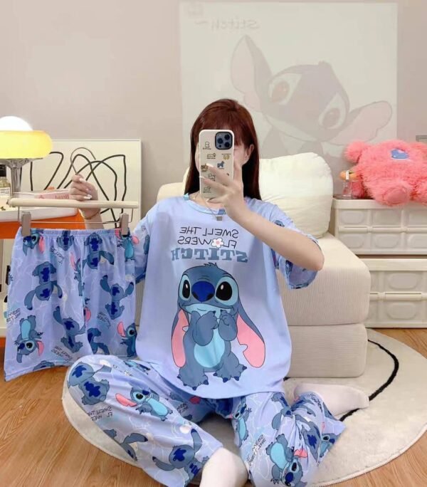 ZZ2090- PIJAMA "STITCH" JUEGO DE 3 PIEZAS. (1 JUEGO) - Imagen 5