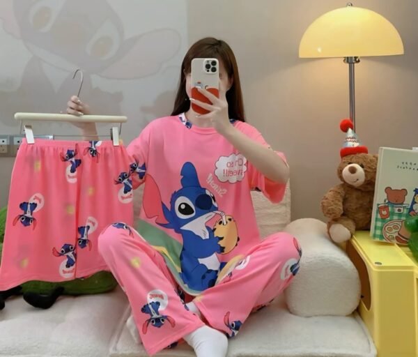 ZZ2090- PIJAMA "STITCH" JUEGO DE 3 PIEZAS. (1 JUEGO) - Imagen 3