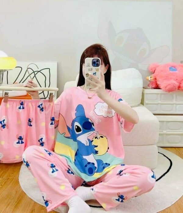 ZZ2090- PIJAMA "STITCH" JUEGO DE 3 PIEZAS. (1 JUEGO) - Imagen 8