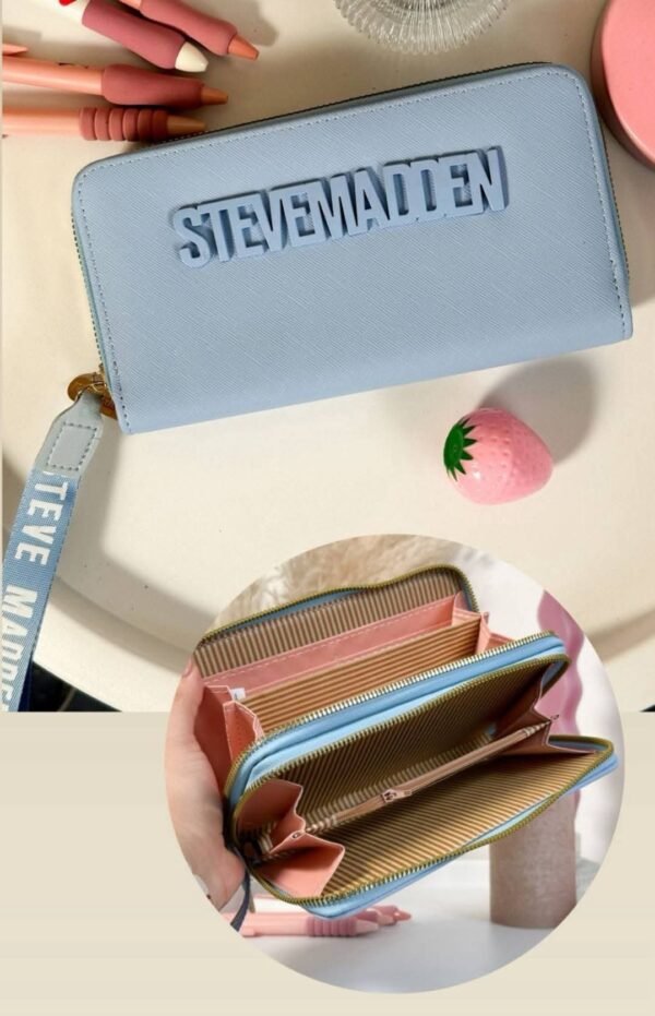 LL2829- CARTERA / MUÑEQUERA "STEVE MADDEN" DOBLE CIERRE. (1 PZA) - Imagen 5