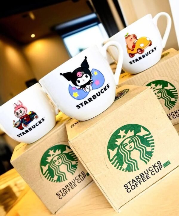LU88127- TAZA CERÁMICA "STARBUCKS" PERSONAJES CON CAJA. (1 PZA) - Imagen 3