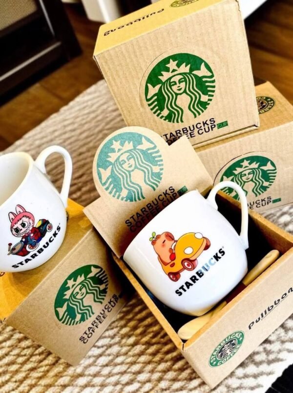 LU88127- TAZA CERÁMICA "STARBUCKS" PERSONAJES CON CAJA. (1 PZA) - Imagen 5