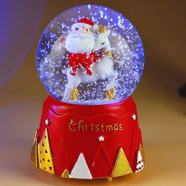 LU2234- ESFERA CON NIEVE Y LUZ. (1 PZA) - Imagen 2