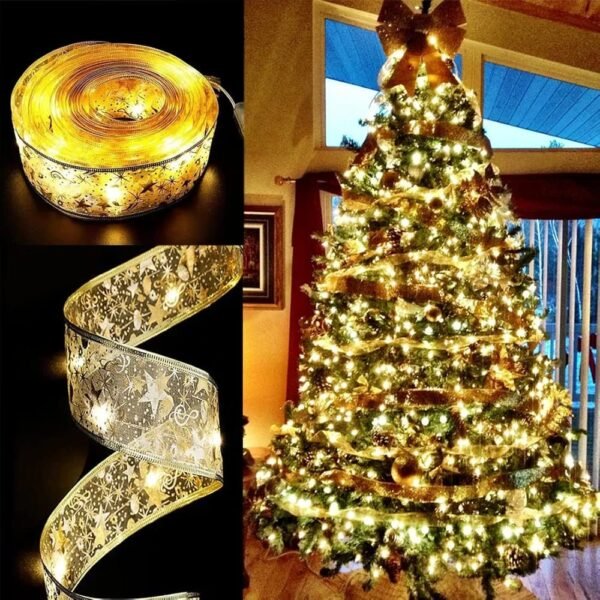 BB163- LISTÓN NAVIDEÑO CON LUZ LED 4 METROS. (1 PZA) - Imagen 6