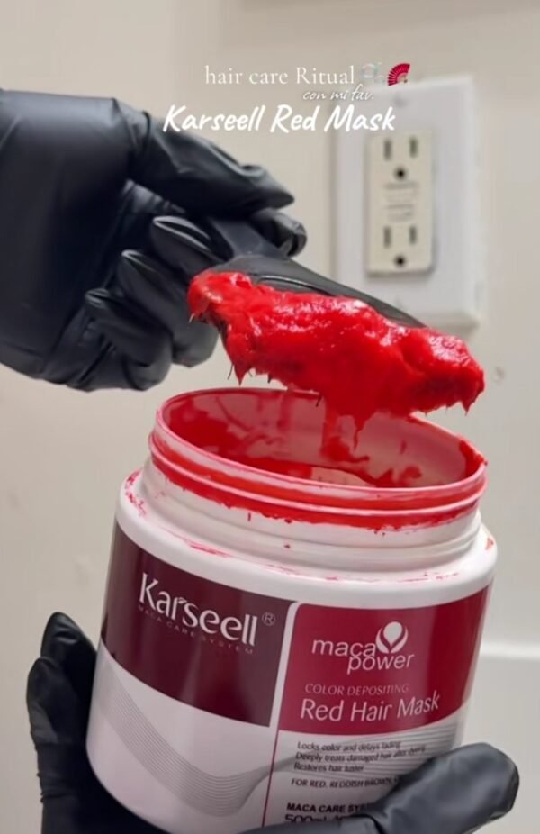 KSRED- MASCARILLA MATIZADORA "KARSELL" COLOR ROJO. (1 PZA) - Imagen 4