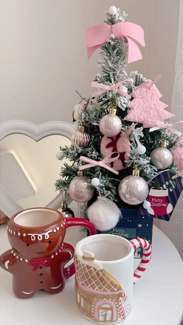5340- MINI ARBOL DE NAVIDAD ESCARCHADO. (1 PZA) - Imagen 2