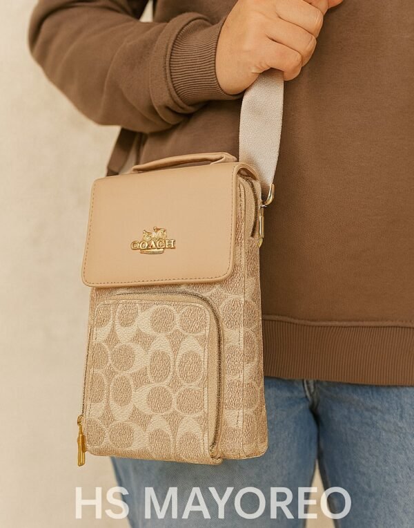 216- CROSSBODY DOBLE CIERRE "COACH". (1 PZA) - Imagen 3