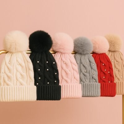 MF- GORRO CON POMPON. (1 PZA)