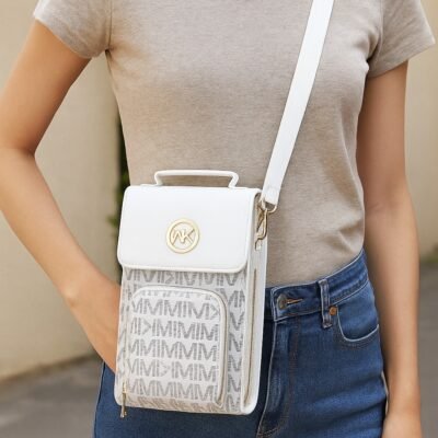 215- CROSSBODY DOBLE CIERRE TIPO "MICHAEL KORS ". (1 PZA)