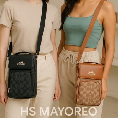 216- CROSSBODY DOBLE CIERRE "COACH". (1 PZA)