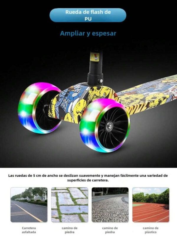 5261A - SCOOTER INFANTIL CON LUZ LED (1 PZA)