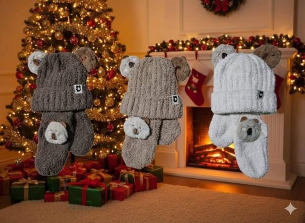 5288 - GORRO CON BUFANDA PARA BEBE x "CAPIBARA" (1 PZA)