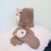 5288 - GORRO CON BUFANDA PARA BEBE x "CAPIBARA" (1 PZA)
