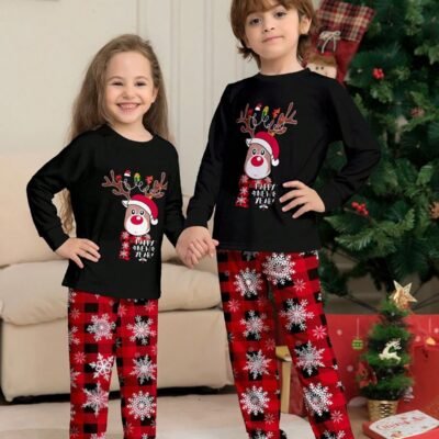 APA116A - PIJAMA INFANTIL NAVIDEÑA (1 PZA)