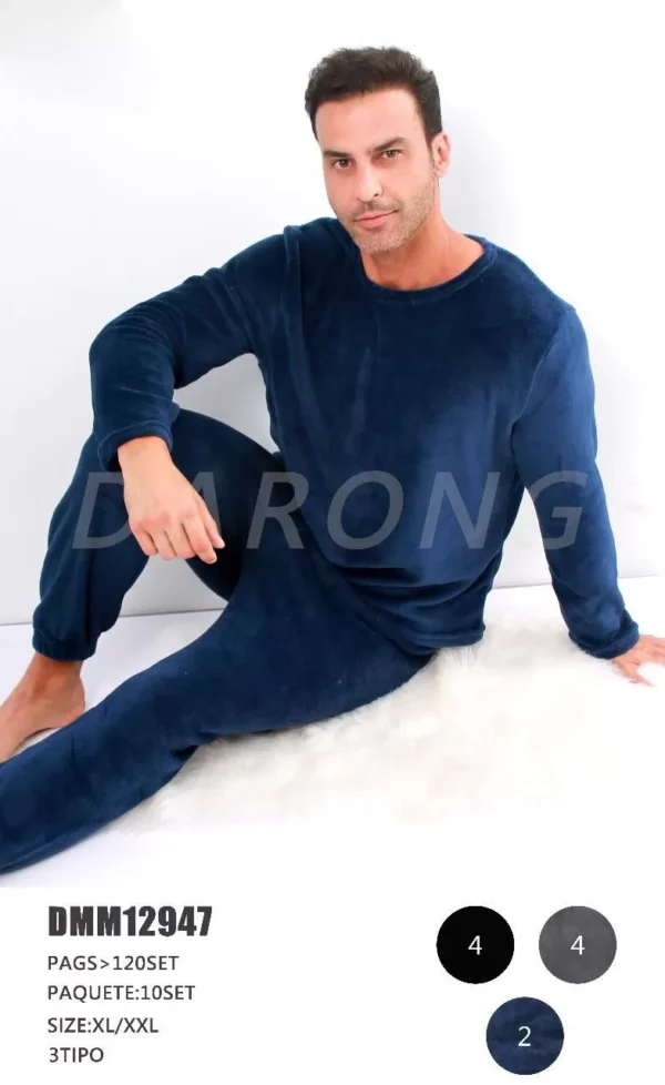 HDM12947 - PIJAMA AFELPADA x "DARONG" PARA CABALLERO (1 PZA)