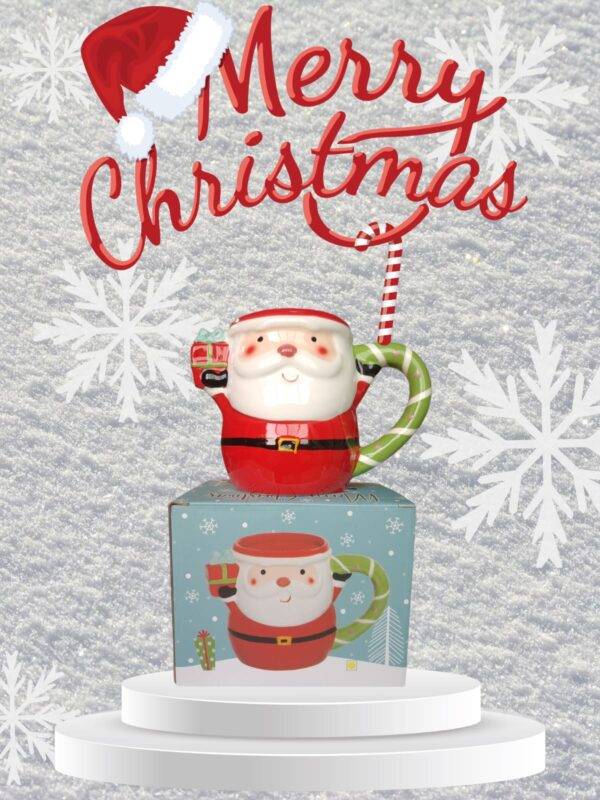 TCB65 - TAZA NAVIDEÑA DE SANTA CLAUS (1 PZA)