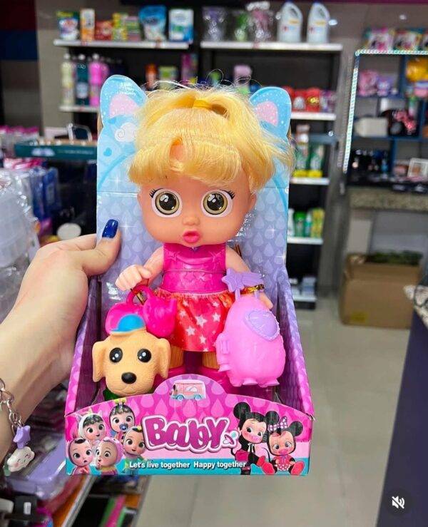 BH047 - MUÑECA "BABY" CON PERRITO (1 PZA)