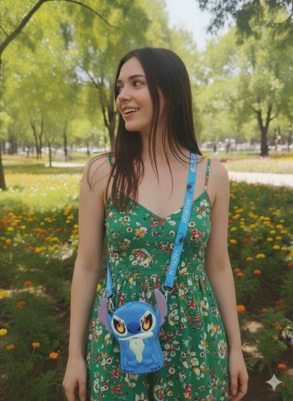 LU1825 -  CROSSBODY DE SILICON x "STITCH y ANGELA" (1 PZA)