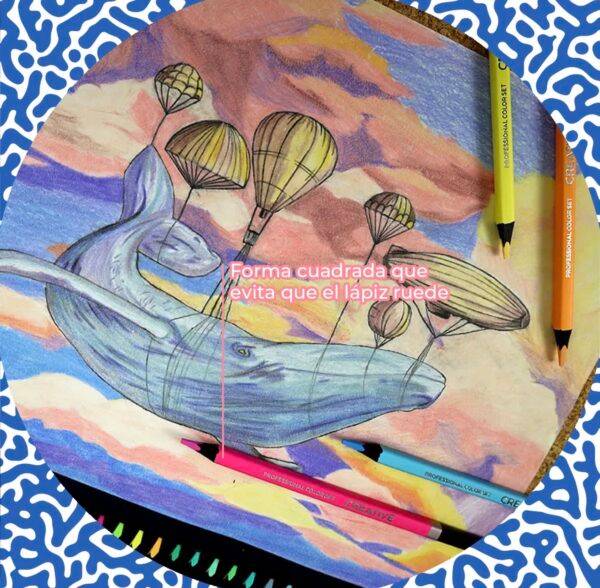 HM26H-200 - SET DE 36 COLORES PASTEL PROFESIONALES x "INDRA CREATIVE" (1 SET)