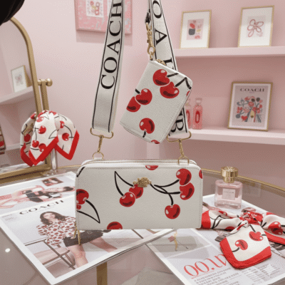 WXL-783 - CARTERA/CROSS DOBLE CIERRE CON MONEDERO x "COACH" (1 PZA)