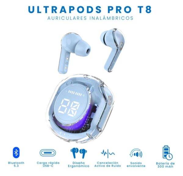 HM25S-13 - AUDIFONOS "ULTRAPODS MAX T8" (1 PZA)