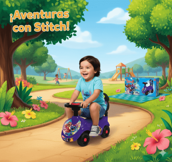 LU7894 - CARRO INFANTIL x "STITCH y HELLO KITTY" (1 PZA)