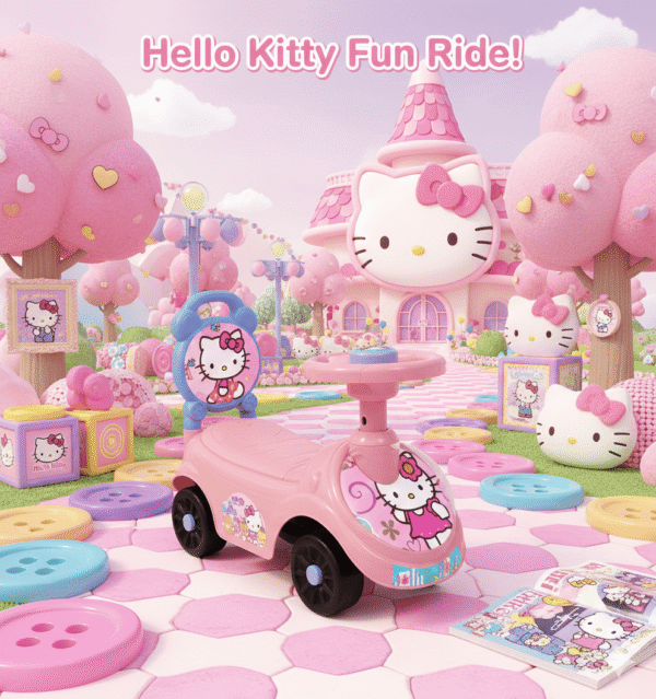 LU7894 - CARRO INFANTIL x "STITCH y HELLO KITTY" (1 PZA)