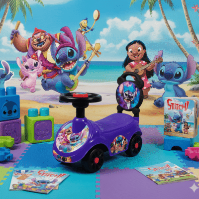 LU7894 - CARRO INFANTIL x "STITCH y HELLO KITTY" (1 PZA)