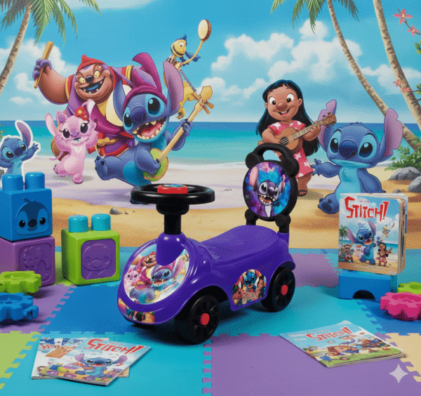 LU7894 - CARRO INFANTIL x "STITCH y HELLO KITTY" (1 PZA)