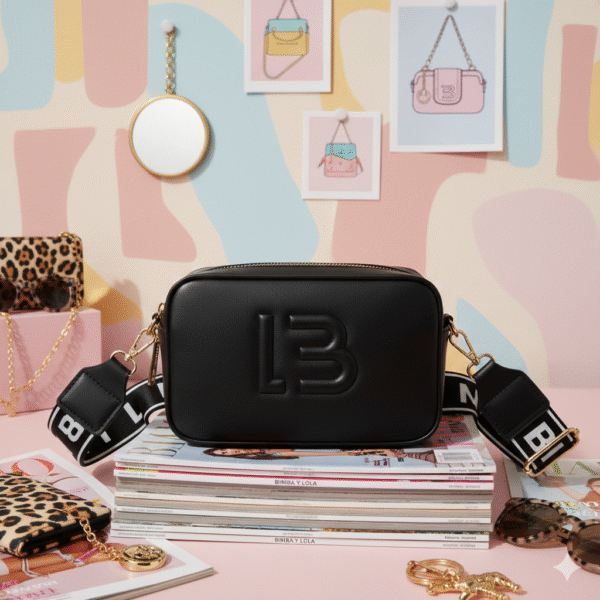 LL2530 - BANDOLERA CON GRABADO "LB" x BIMBA LOLA  (1 PZA)