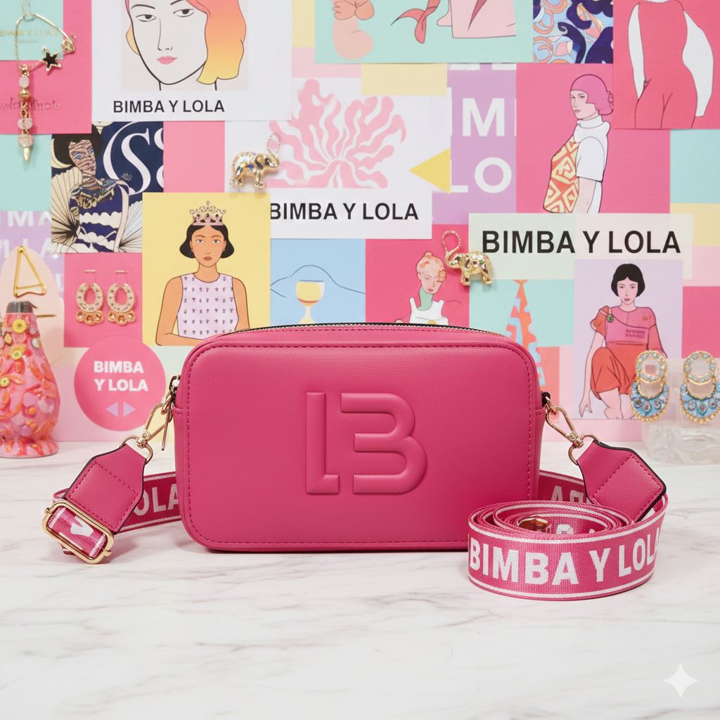 LL2530 – BANDOLERA CON GRABADO «LB» x BIMBA LOLA  (1 PZA)